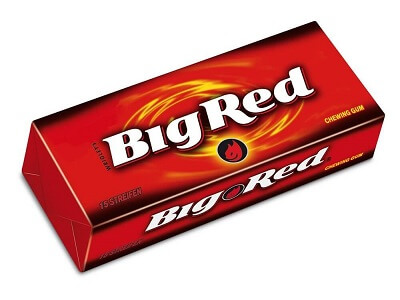 Wrigleys Big Red Kaugummi ohne Aspartam